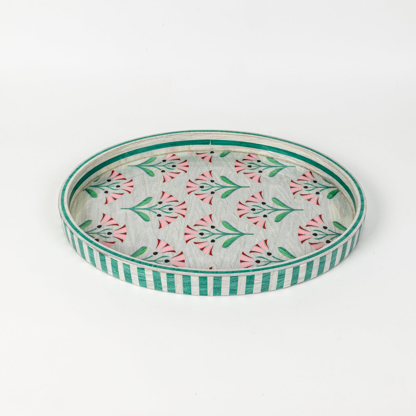 Oval Blush Bloom Tray (NEW)