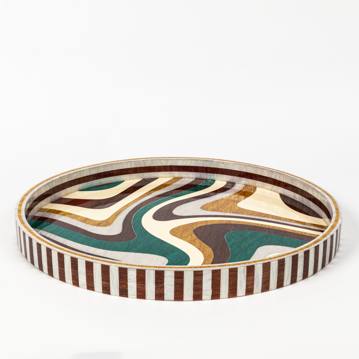 Emerald Swirl Tray