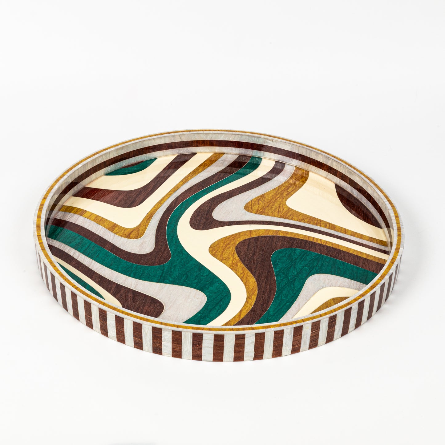 Emerald Swirl Tray