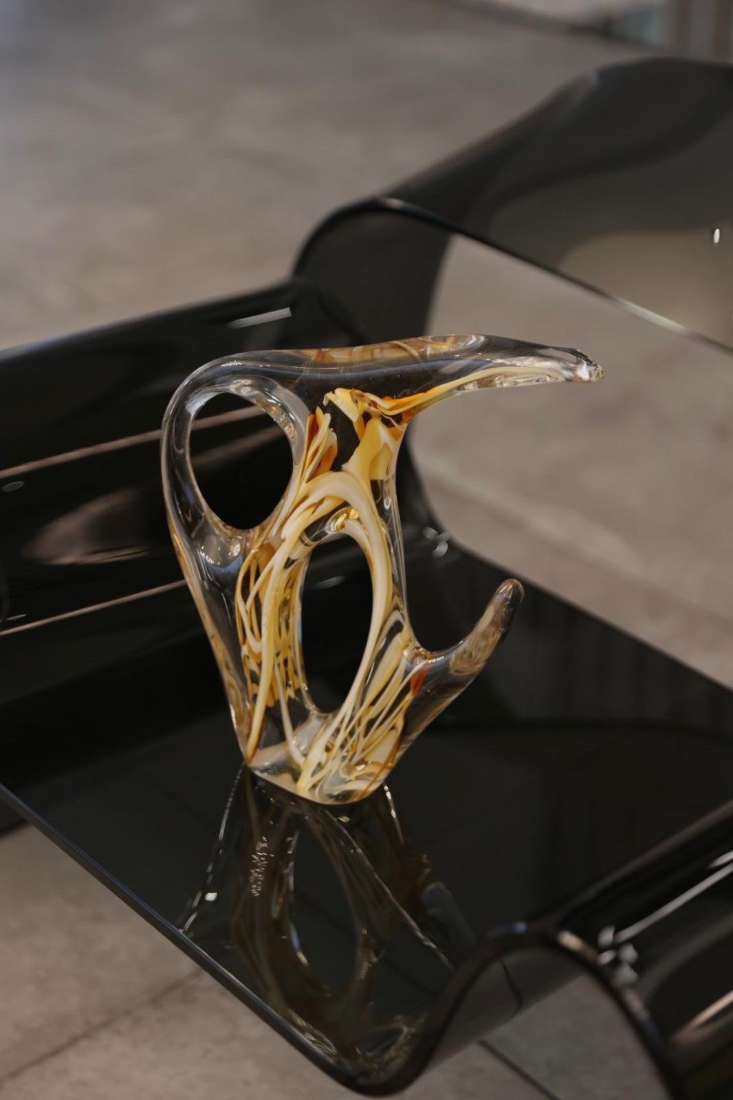 Honey Marble Drift Sculpture (Medium)