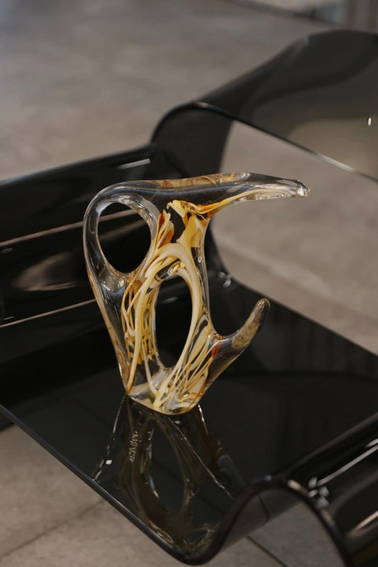 Honey Marble Drift Sculpture (Medium)